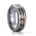 fashion titanium wedding ring 2016 black gold plated mens rings